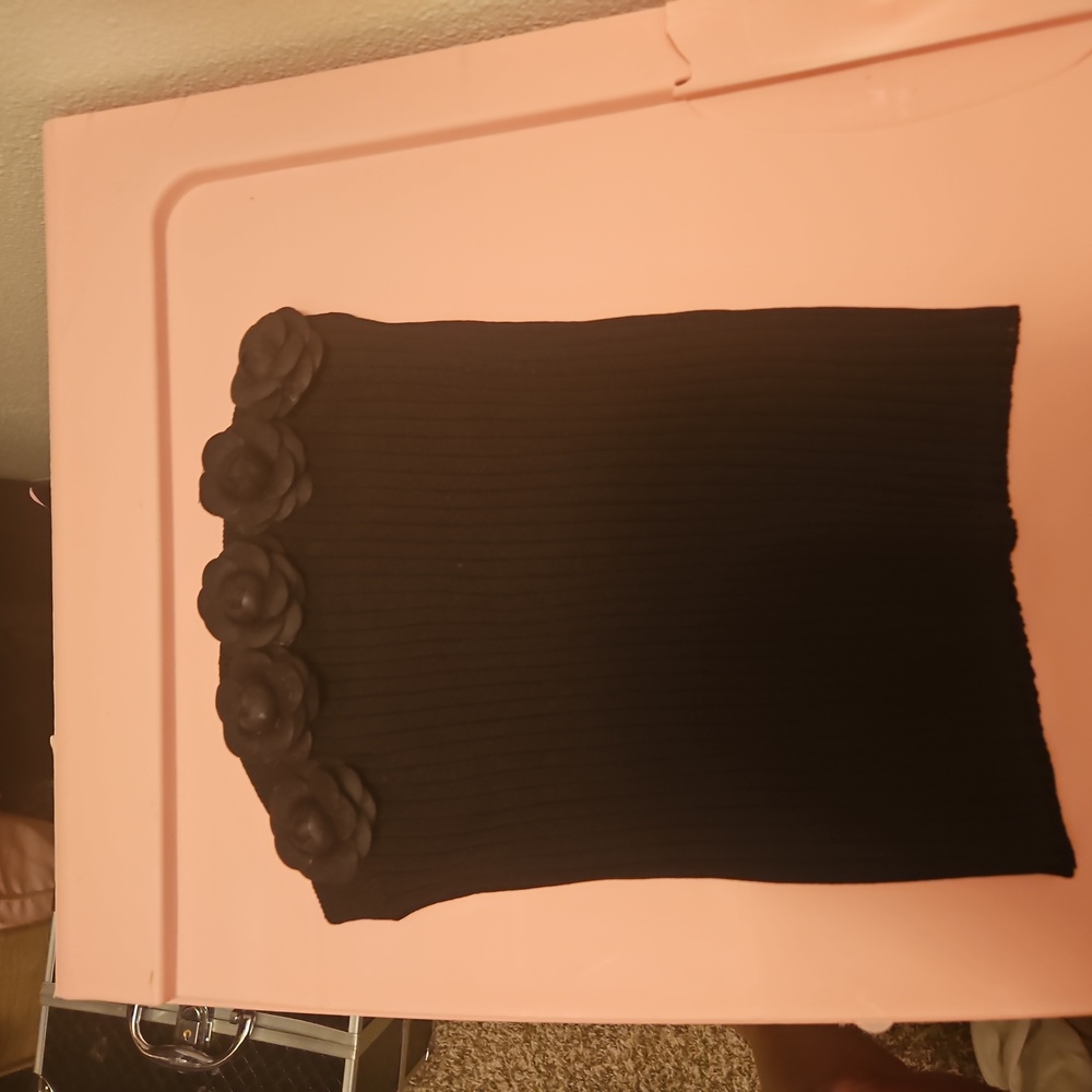Black halter top